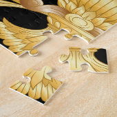 Barokrococo, Victoriaans bloemmotief. Legpuzzel (Zijkant)