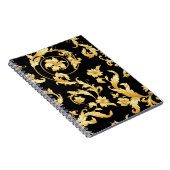 Barokrococo, Victoriaans bloemmotief. Notitieboek (Rechterzijde)