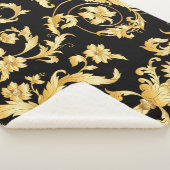 Barokrococo, Victoriaans bloemmotief. Sherpa Deken (3/4)