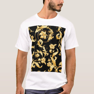 Barokrococo, Victoriaans bloemmotief. T-shirt