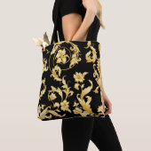 Barokrococo, Victoriaans bloemmotief. Tote Bag (Dichtbij)