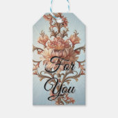 Barokroos Elegantie Cadeaulabel (Voorkant)
