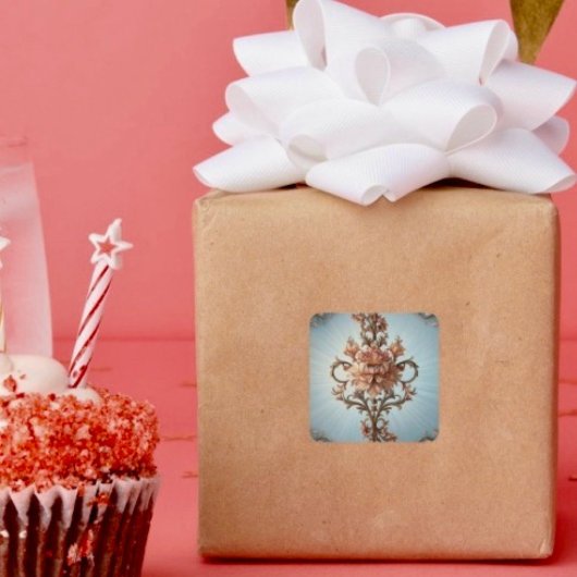 Barokroos  vierkante sticker