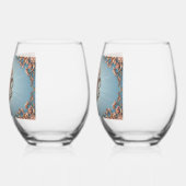 Barokroos    wijnglas zonder voet (Links)