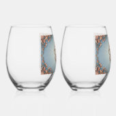 Barokroos    wijnglas zonder voet (Rechts)