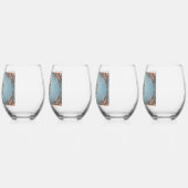 Barokroos wijnglas zonder voet (Links)