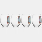 Barokroos wijnglas zonder voet (Rechts)