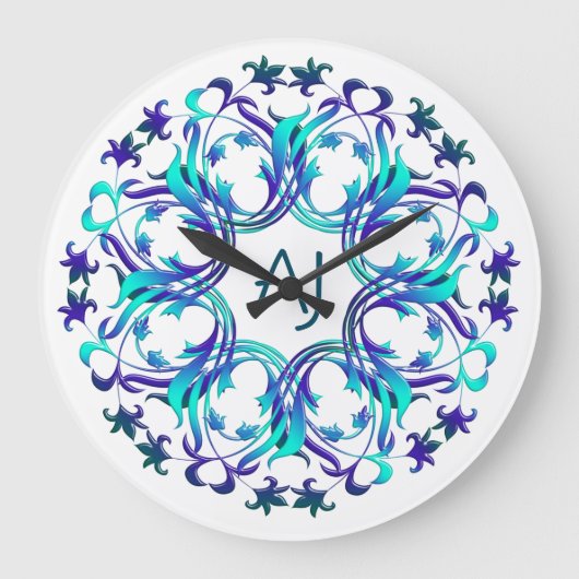 barokstijl element bandana grote klok (Voorkant)
