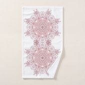 barokstijl floral coral mandala bad handdoek (Handdoek)