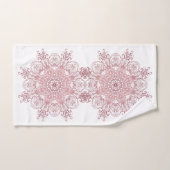 barokstijl floral coral mandala bad handdoek (Handdoek)