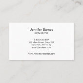 Barokstijl floral element. visitekaartje (Achterkant)