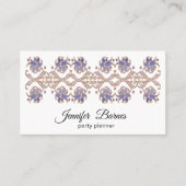 Barokstijl floral element. visitekaartje (Voorkant)