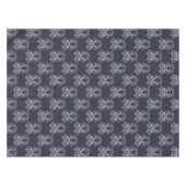 barokstijl floral navy patroon . tafelkleed (Voorkant (Horizontaal))