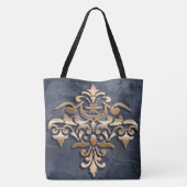 Barokstijl golden element. tote bag (Achterkant)