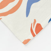 Baroktulp: Botanische Vintage Linocut Fleece Deken (Hoek)