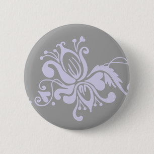 Barokventiel - Grijs en licht Lila Ronde Button 5,7 Cm