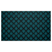 barokzwart Damaspatroonweefsel Stof (Fat Quarter)