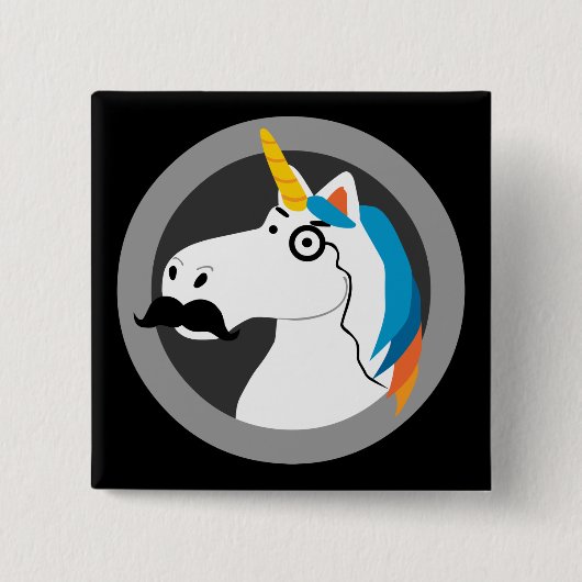 Baron Cornelius Vierkante Button 5,1 Cm (Voorkant)