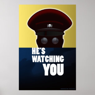 Baron Crossbones — "Hij kijkt naar je" poster