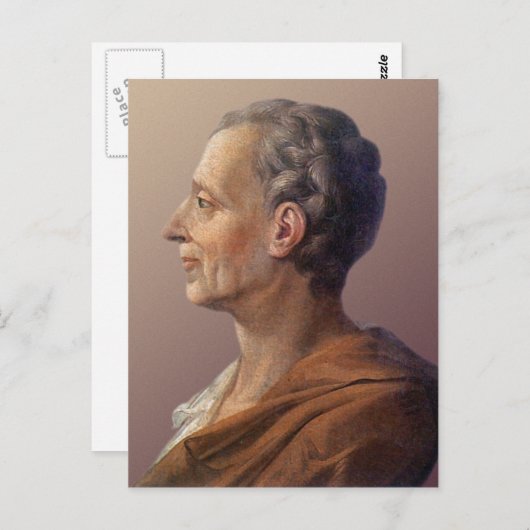 Baron de Montesquieu Briefkaart (Voorkant / Achterkant)