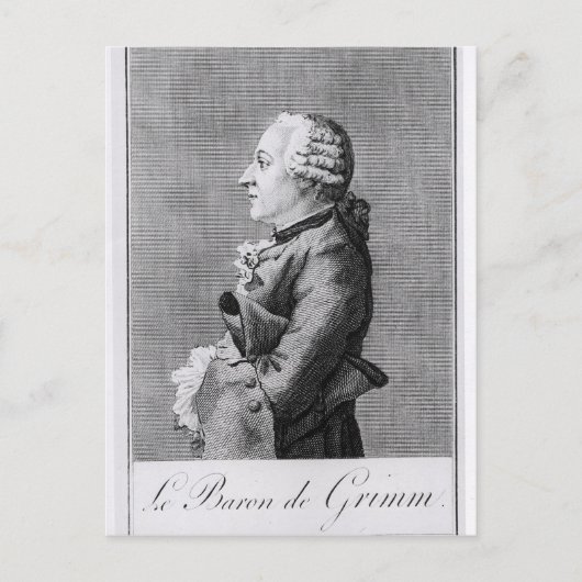 Baron Friedrich Melchior Grimm Briefkaart (Voorkant)
