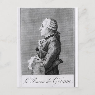Baron Friedrich Melchior Grimm Briefkaart