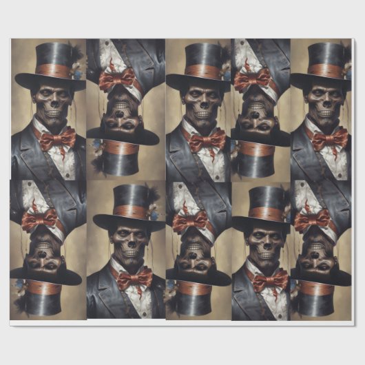 Baron Samedi gotische inpakpapier (Vlak)