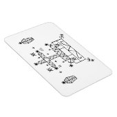 Baron Samedi: Voodoo Loa Veve Magneet (Rechterzijde)