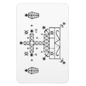 Baron Samedi: Voodoo Loa Veve Magneet (Verticaal)