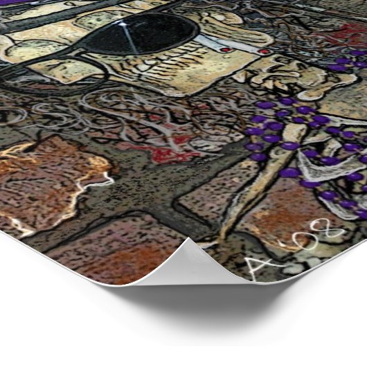 Baron Samedi, Voodoo Spirit des Death Poster (Hoek)