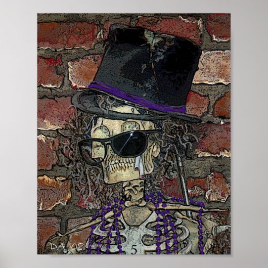 Baron Samedi, Voodoo Spirit des Death Poster (Voorkant)