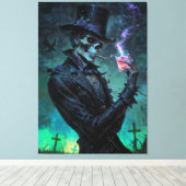 Baron van het Naar het hiernamaals Canvas Afdruk (Insitu (Houten vloer))
