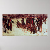 Baron von Steuben drilling American recruits Poster (Voorkant)