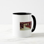 Baron von Steuben drilling Amerikaanse rekruten Mok (Voorkant rechts)