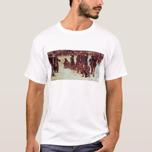 Baron von Steuben drilling Amerikaanse rekruten T-shirt (Voorkant)
