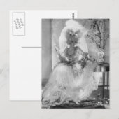 Barones in trouwjurk briefkaart (Voorkant / Achterkant)