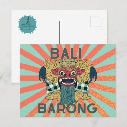 Barong Legacy:  Bali Briefkaart (Voorkant / Achterkant)