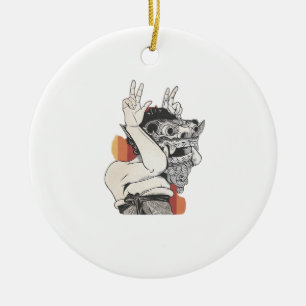 Barong Peekaboo Keramisch Ornament