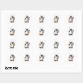 Barong Peekaboo Ronde Sticker (Vel)