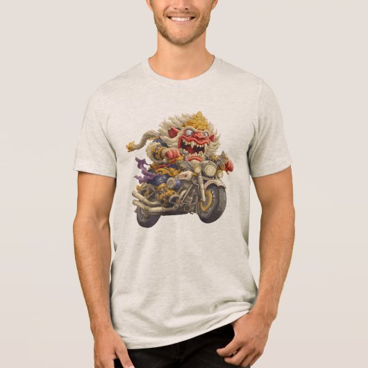 Barong Rijder Tri-Blend Shirt (Voorkant)