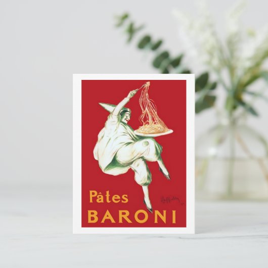  Baroni Pasta Advertisement Briefkaart (Staand voorkant)