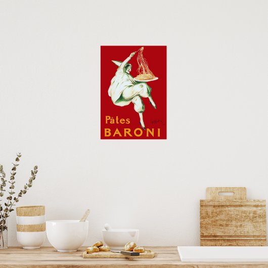 Baroni Pasta Advertisement Poster (Keuken)