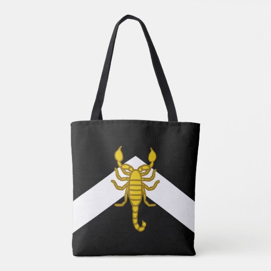 Baronie van al-Barran bevolking badge Canvas tas (Achterkant)