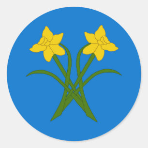 Baronie van Blatha en Oir Populace Badge Ronde Sticker