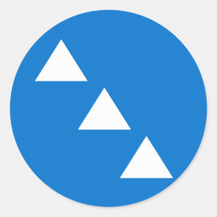 Baronie van de drigebergte Populace Badge Ronde Sticker