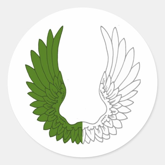 Baronie van de Heilige Steen Bevolkingsbadge Ronde Sticker (Voorkant)