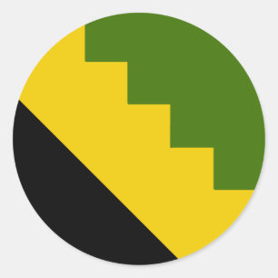 Baronie van de Steppes Populace Badge Ronde Sticker