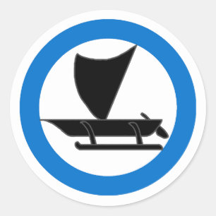 Baronie van de Westerne Zeeen Populace Badge Ronde Sticker