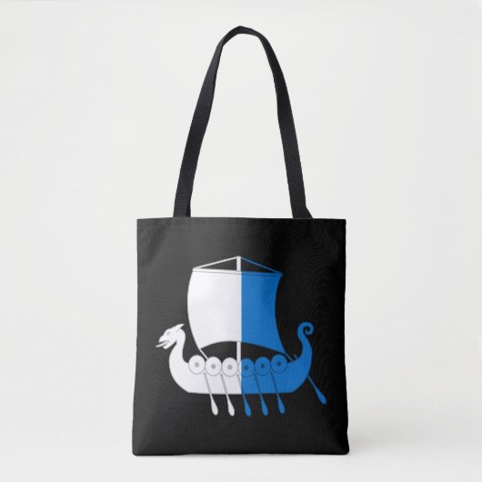 Baronie van Dragonship Haven Populace Badge Canvas Tote Bag (Voorkant)
