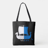 Baronie van Dragonship Haven Populace Badge Canvas Tote Bag (Achterkant)